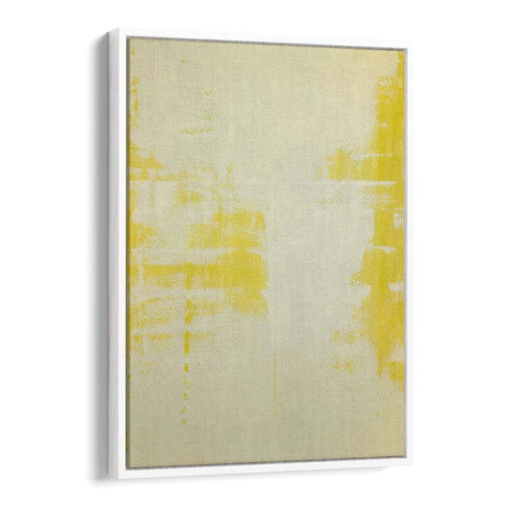 sunny side up abstract paintings in White Floater Frame