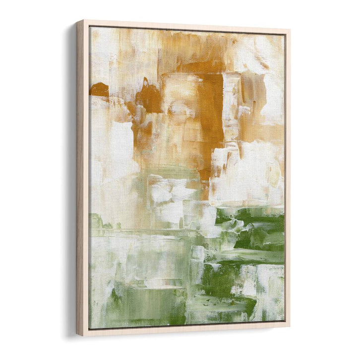 sunny valley by ejaaz haniff abstract art prints in Oak Wood Floater Frame