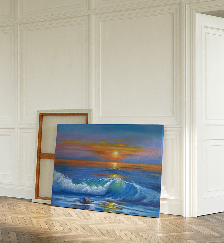SERENE OCEAN SUNRISE | SEASCAPE   , HANDMADE ARTWORKS