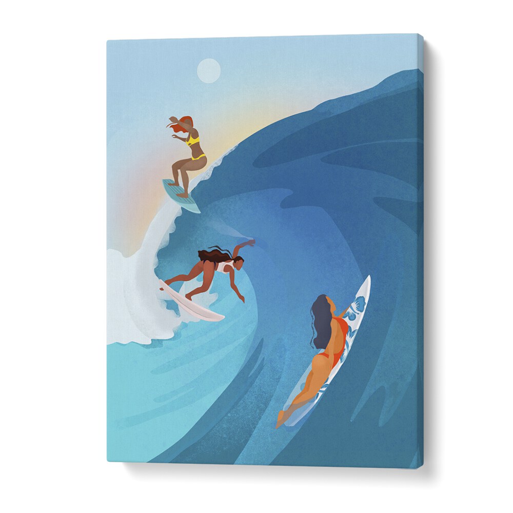 surfers by petra lidze sports posters surf posters in Gallery Wrap