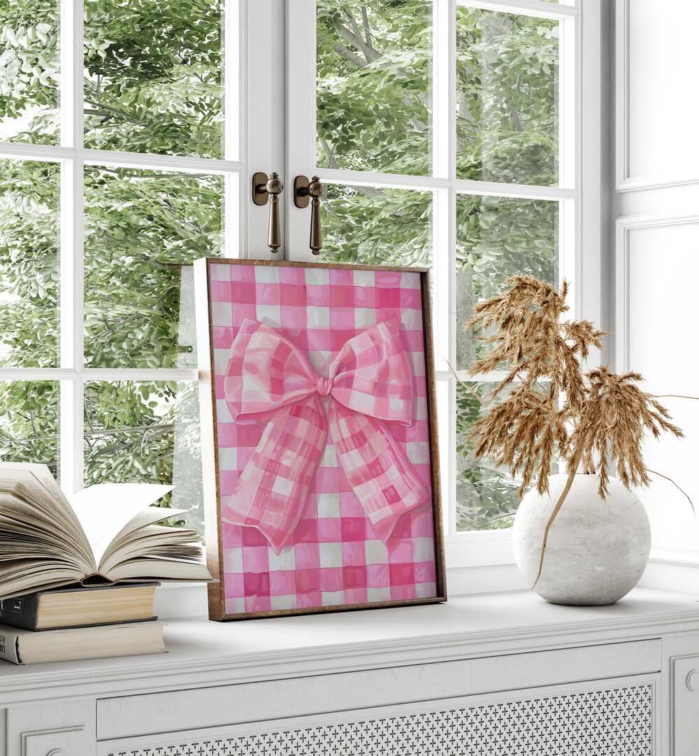 sweet pink checkerboard electric wall art prints Artwork I placed on a Wall 