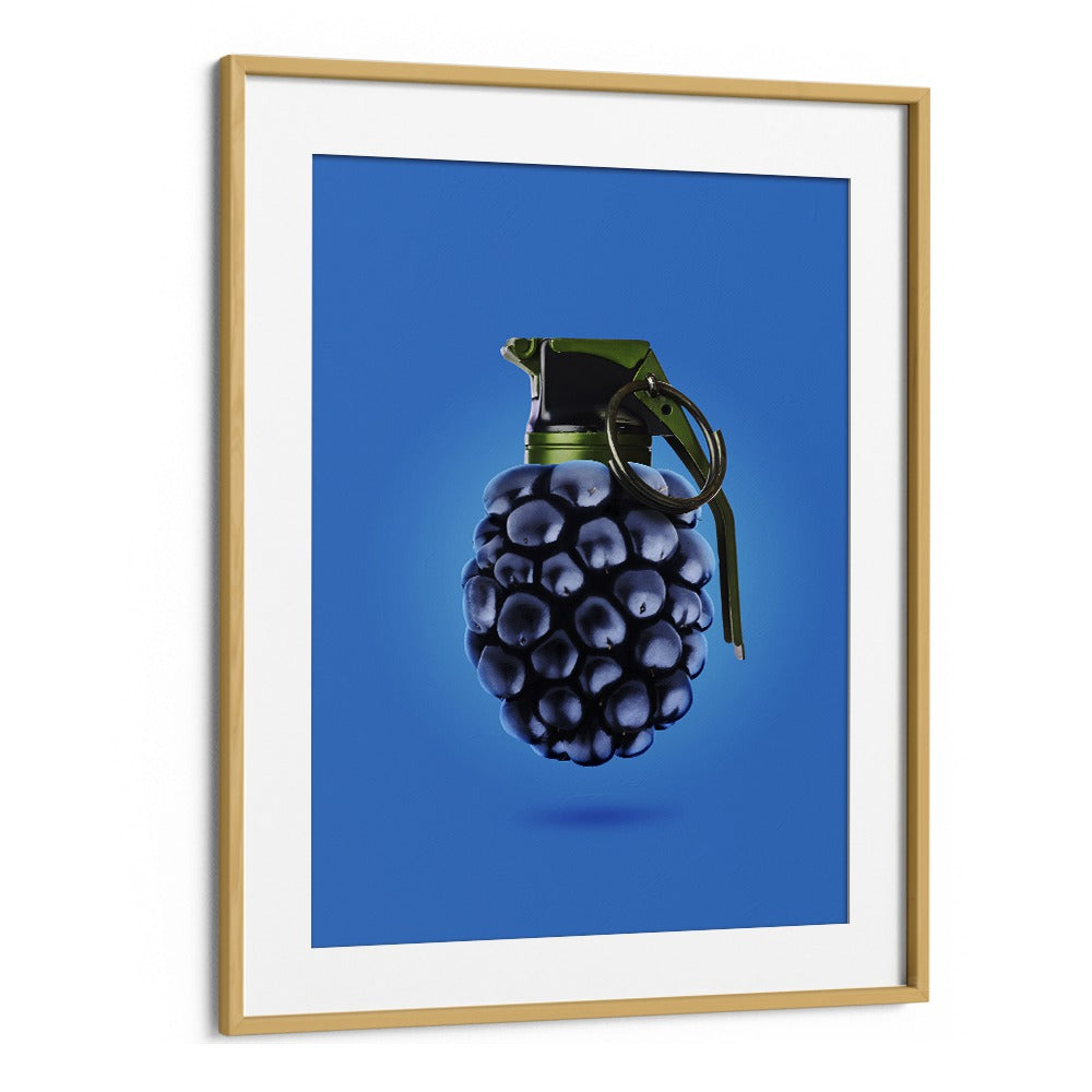 tasty bang kitchen posters kitchen art prints in Oak Wood Frame With Mount