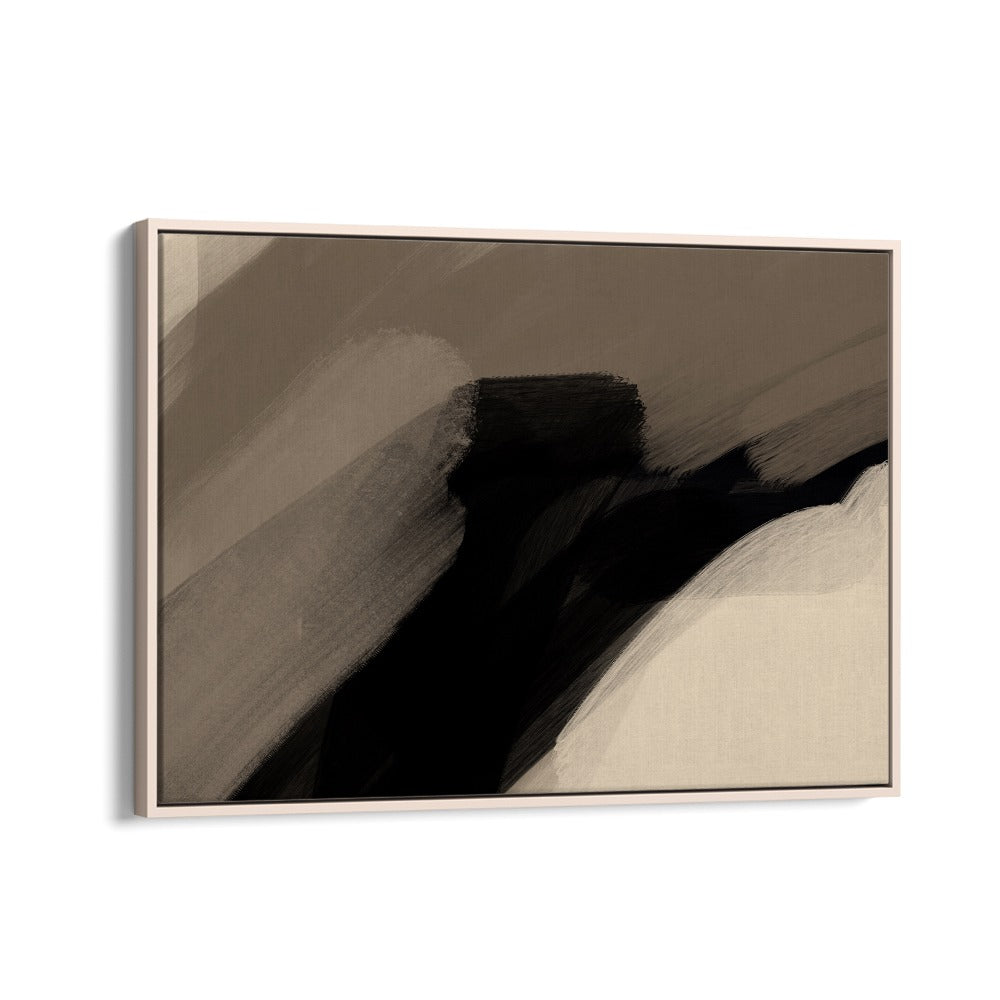 tempestas by yopie studio abstract art paintings in Oak Wood Floater Frame