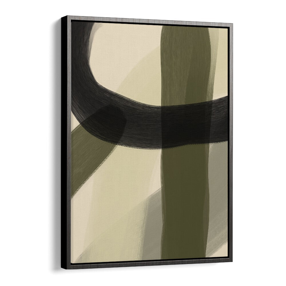 tempus fugit by yopie studio abstract art paintings in Black Floater Frame