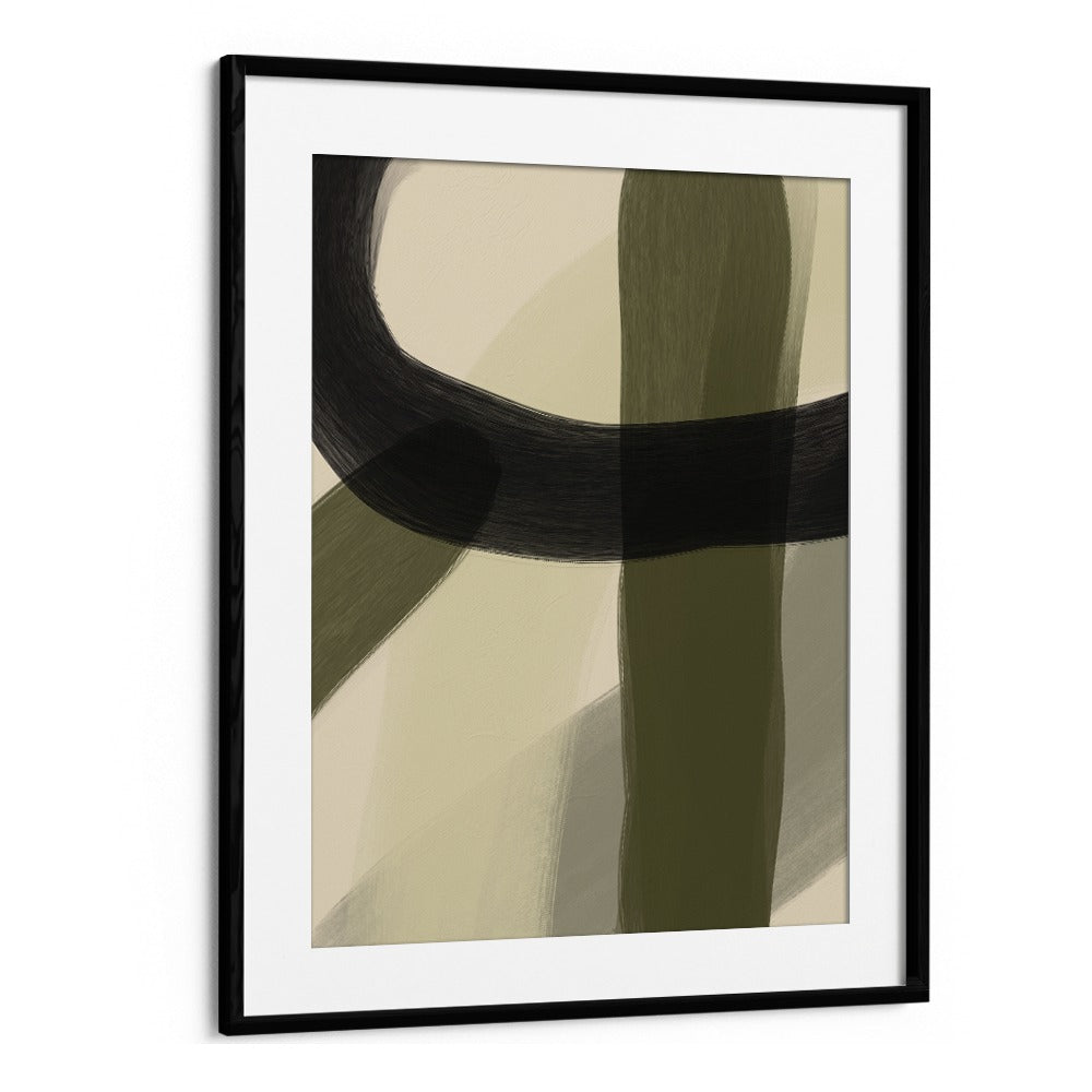 tempus fugit by yopie studio abstract art paintings in Black Frame With Mount