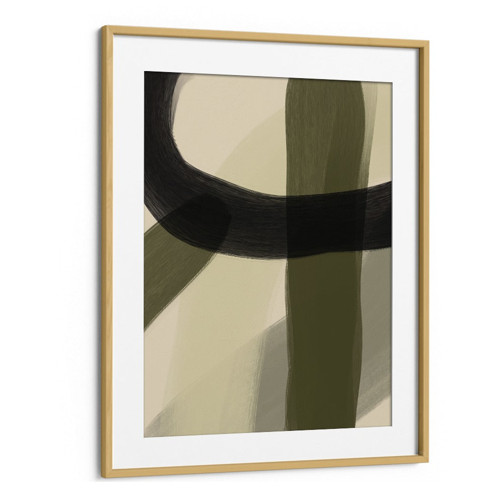 tempus fugit by yopie studio abstract art paintings in Oak Wood Frame With Mount