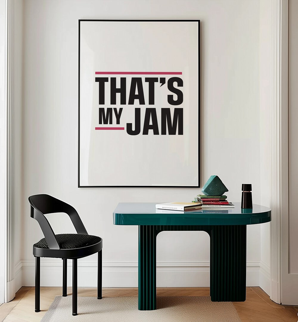 that's my jam by frankie kerr-dineen geometric paintings Artwork I placed on a wall