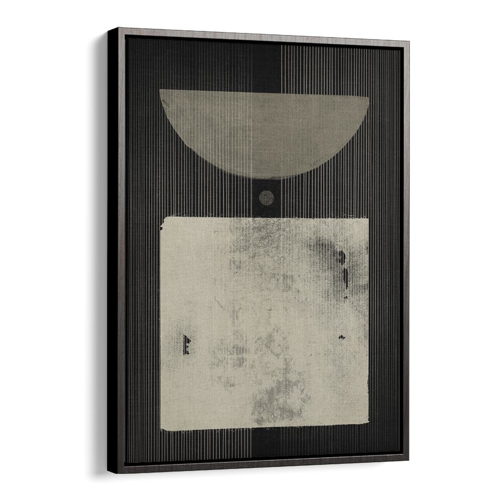 the abstract fashionista geometric paintings in Black Floater Frame