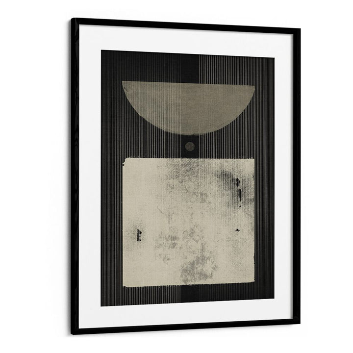 the abstract fashionista geometric paintings in Black Frame With Mount