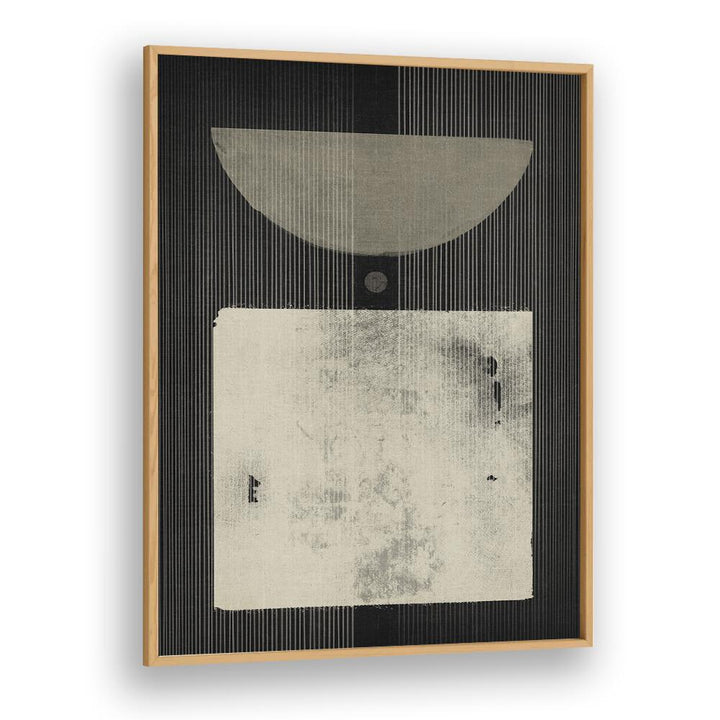 the abstract fashionista geometric paintings in Oak Wood Plain Frame