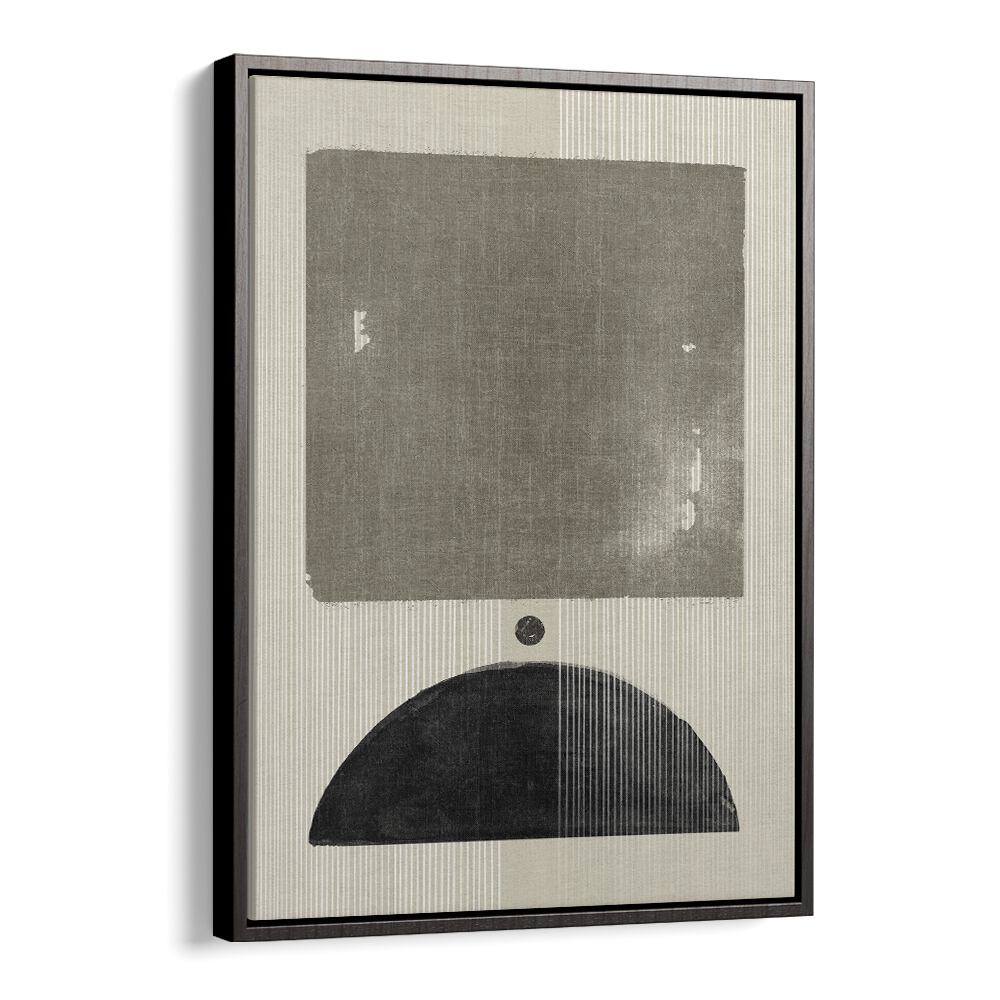 the black dune geometric paintings in Black Floater Frame