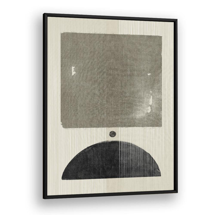 the black dune geometric paintings in Black Plain Frame