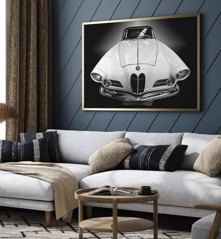 the cabriolet car poster Artwork I placed on a Wall 