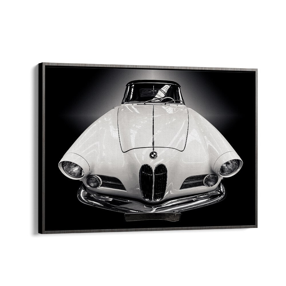 the cabriolet car poster in Black Floater Frame