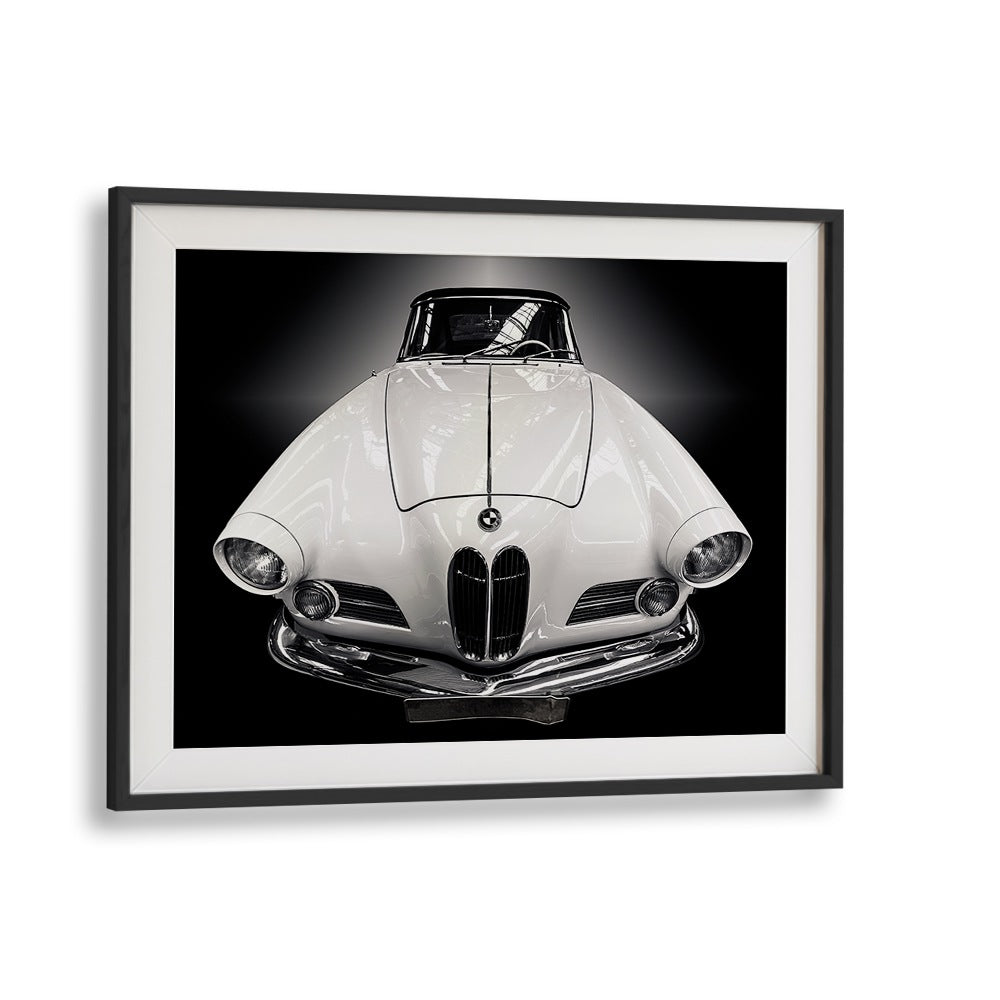 the cabriolet car poster in Black Frame With Mount