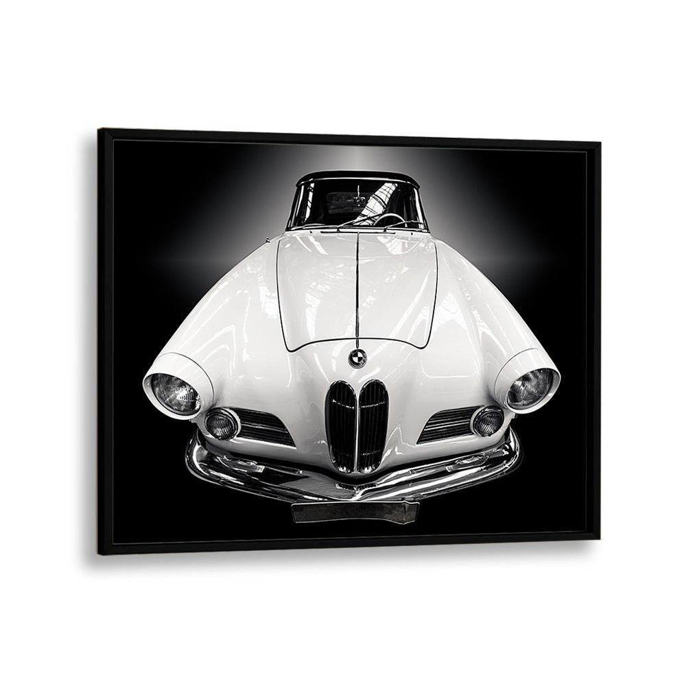 the cabriolet car poster in Black Plain Frame