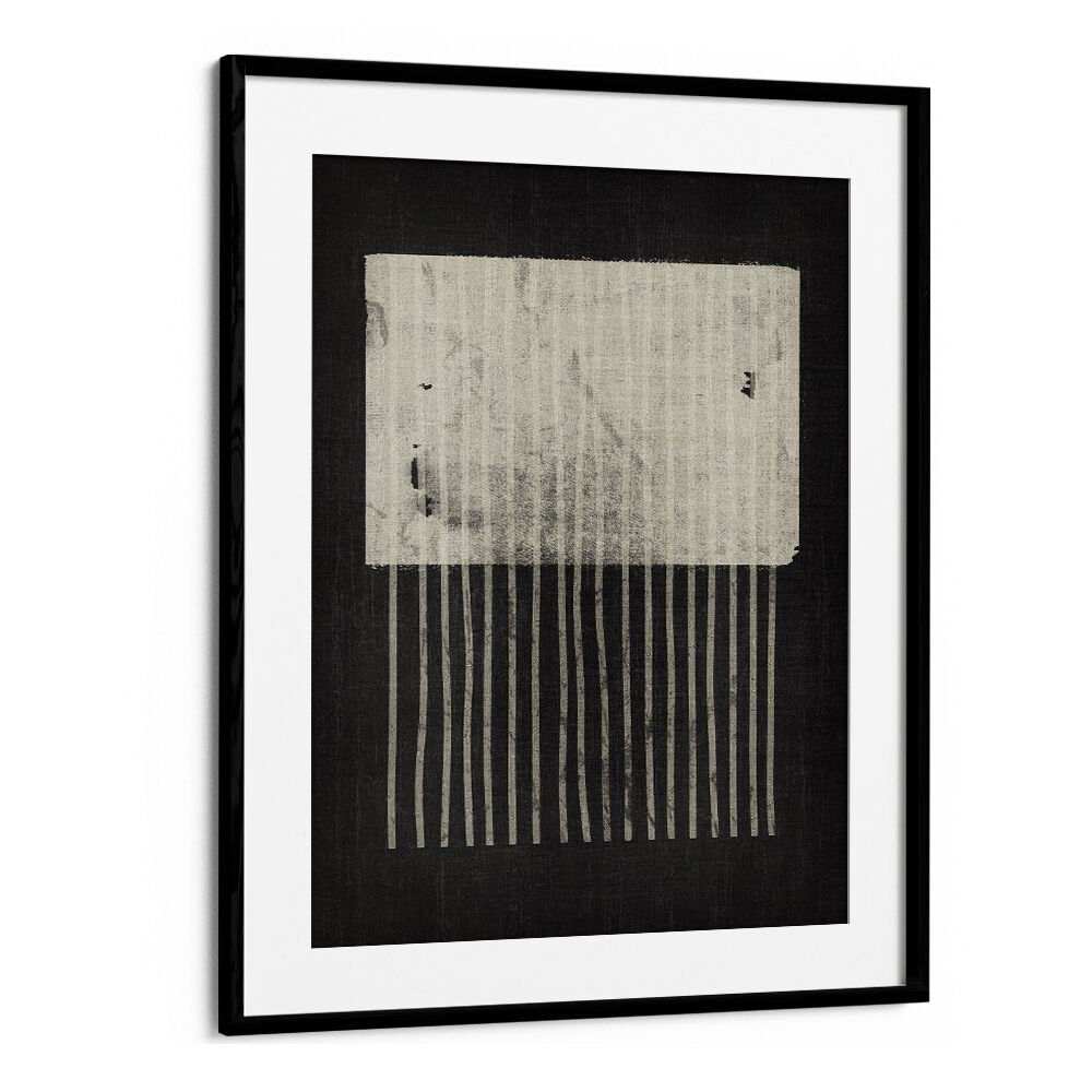 the cool square jellyfish geometric paintings in Black Frame With Mount