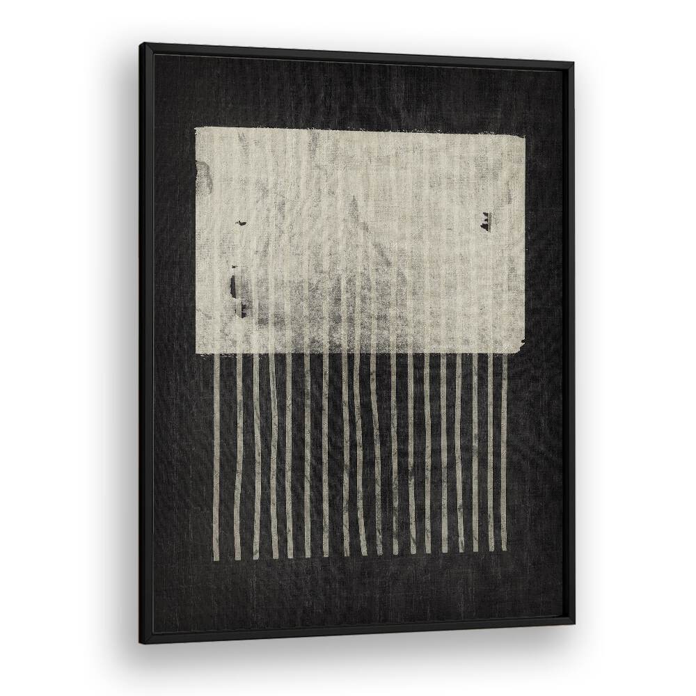 the cool square jellyfish geometric paintings in Black Plain Frame