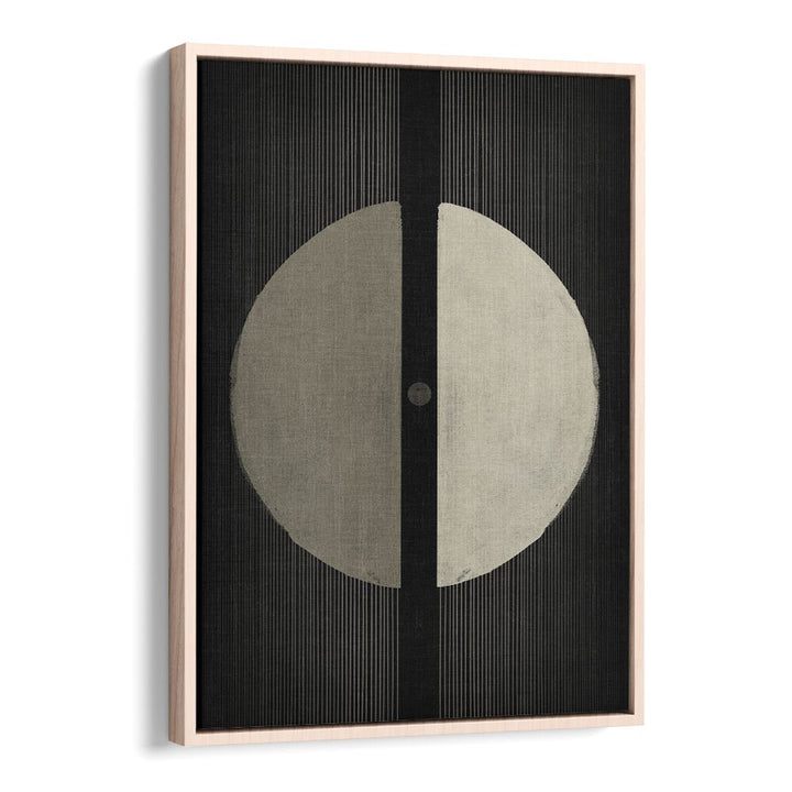 the dark universe geometric paintings in Oak Wood Floater Frame