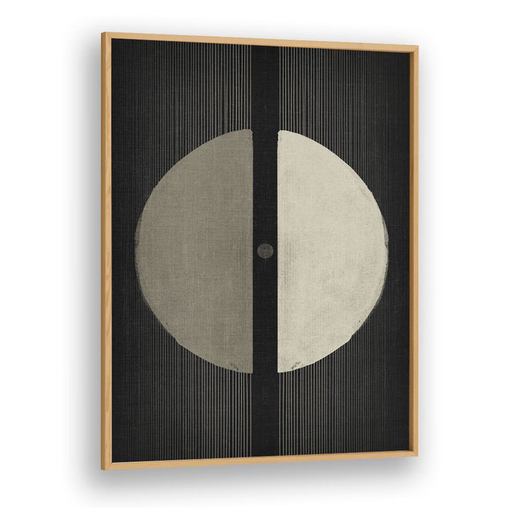 the dark universe geometric paintings in Oak Wood Plain Frame