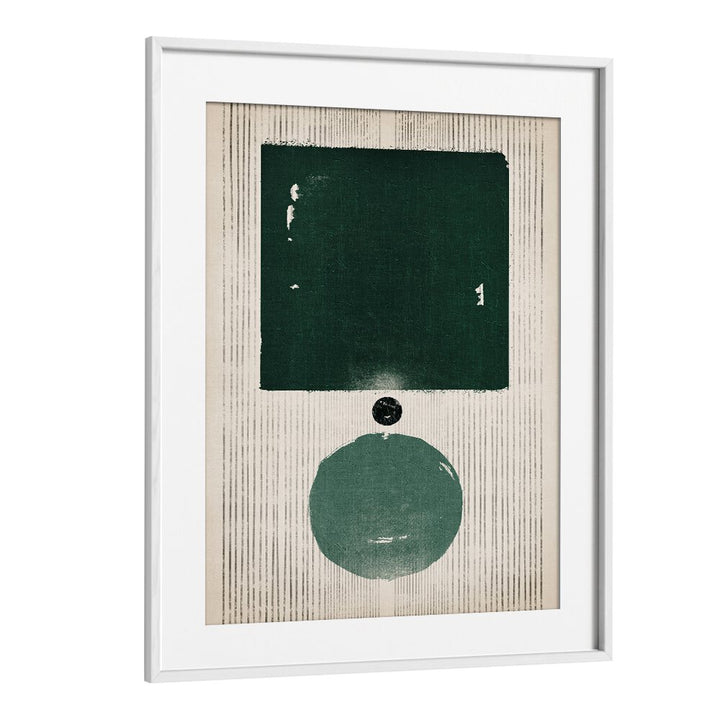 the emerald boygeometric paintings in White Frame With Mount