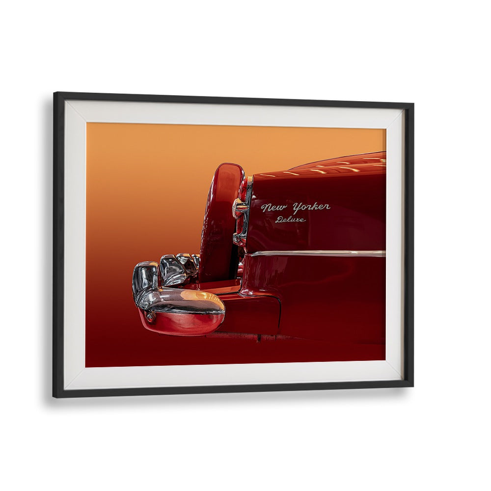 the new yorker deluxe car poster in Black Frame With Mount