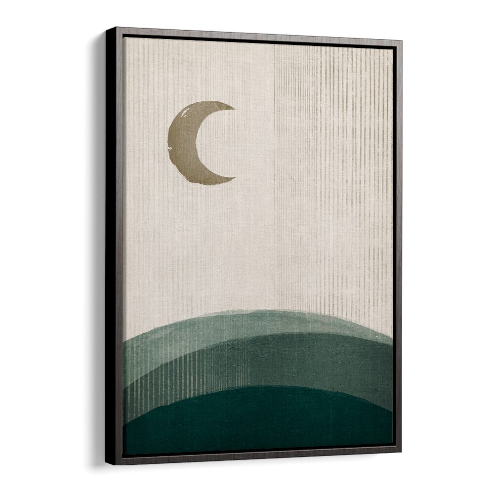 the rusty moon geometric paintings in Black Floater Frame