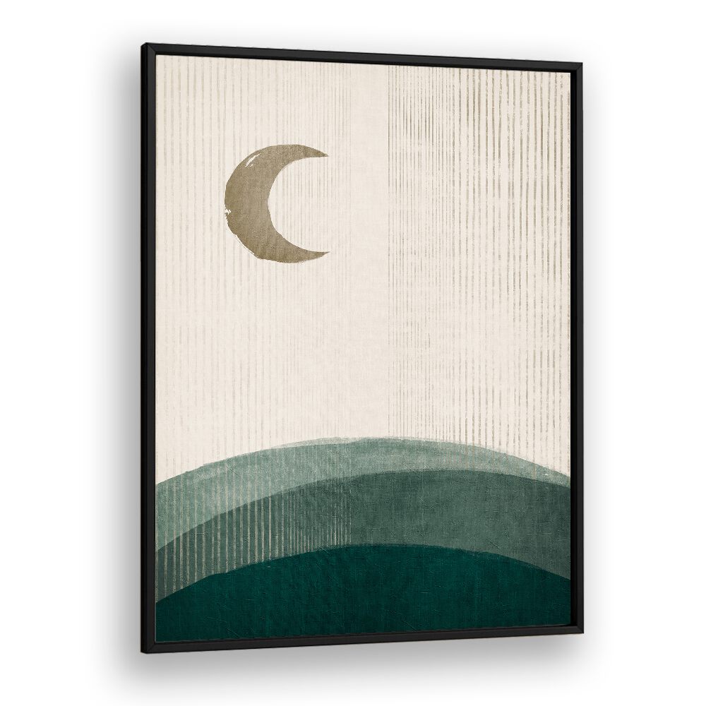 the rusty moon geometric paintings in Black Plain Frame