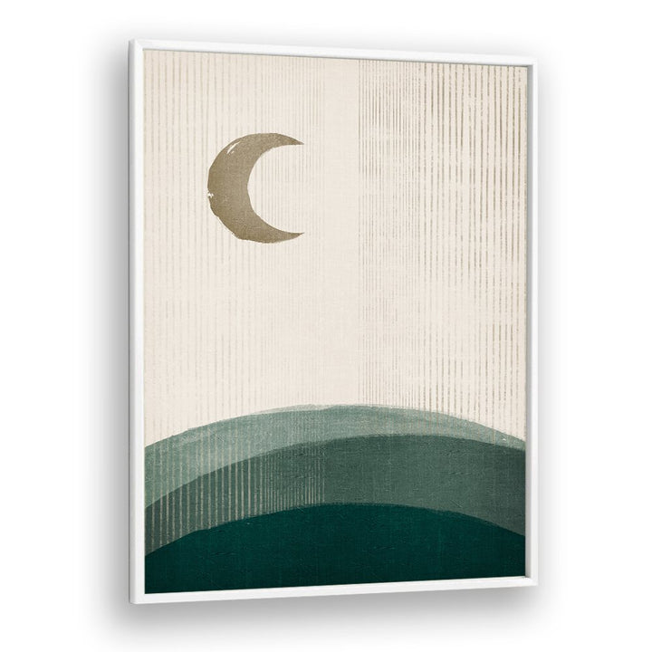 the rusty moon geometric paintings in White Plain Frame