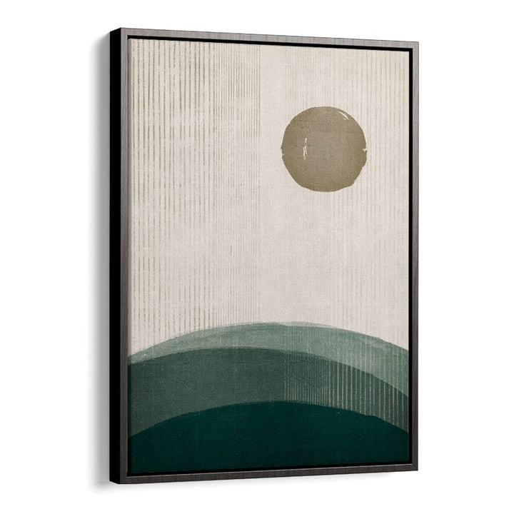 the rusty sun geometric paintings in Black Floater Frame