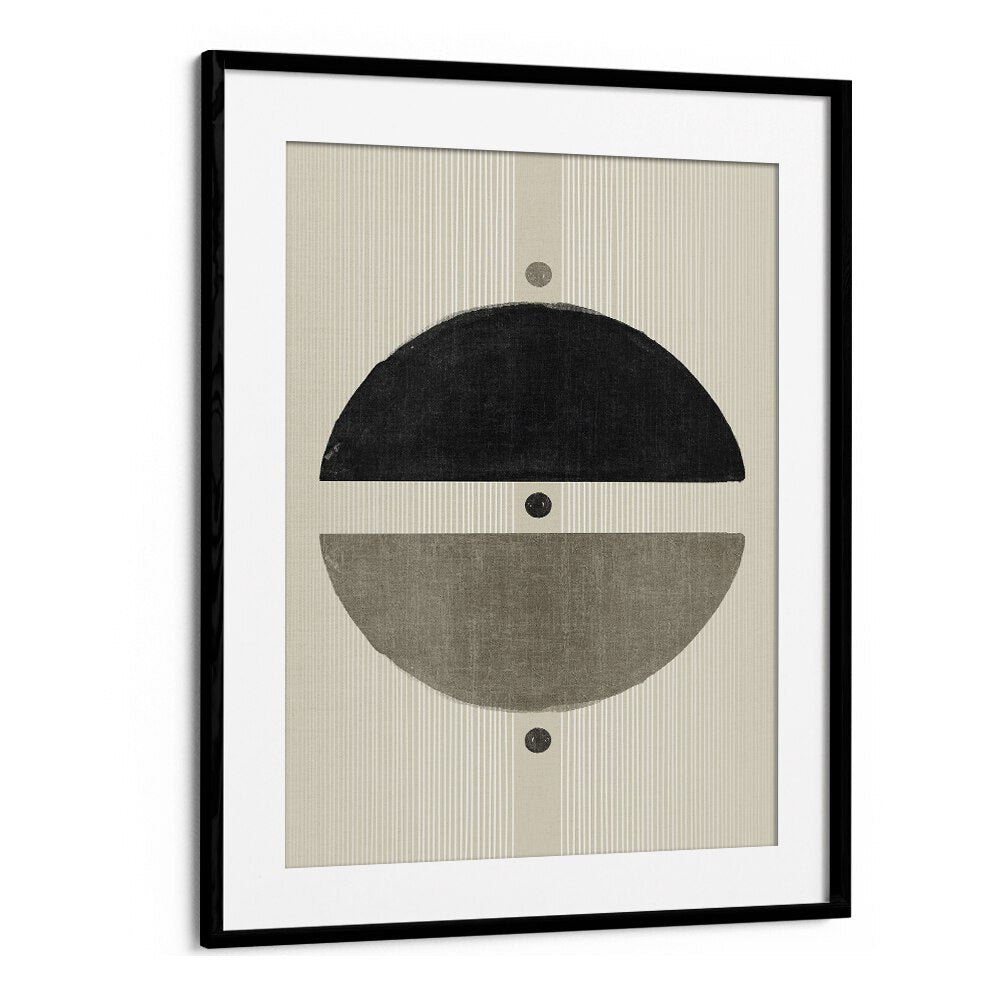 the simple state geometric paintings in Black Frame With Mount