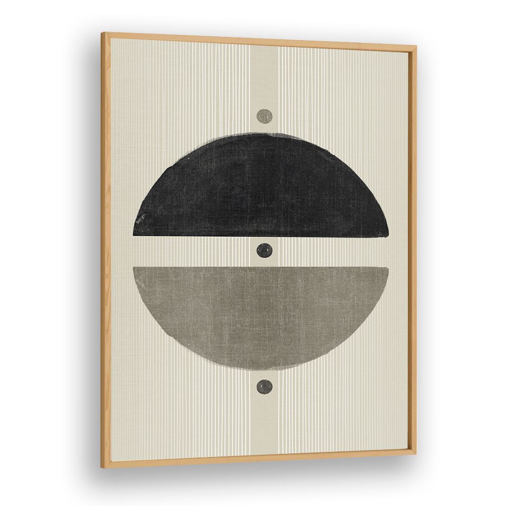 the simple state geometric paintings in Oak Wood Plain Frame