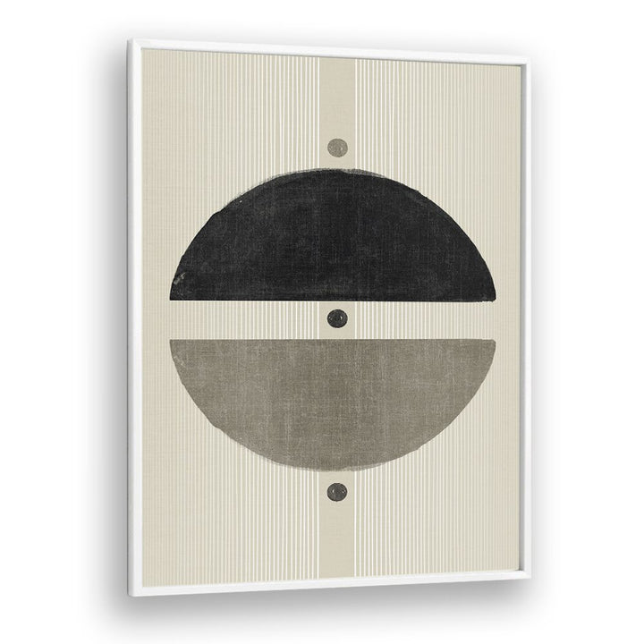 the simple state geometric paintings in White Plain Frame