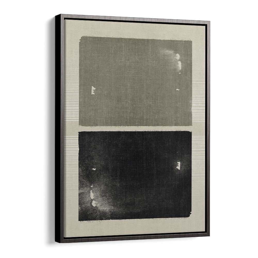 the taupe proposal geometric paintings in Black Floater Frame