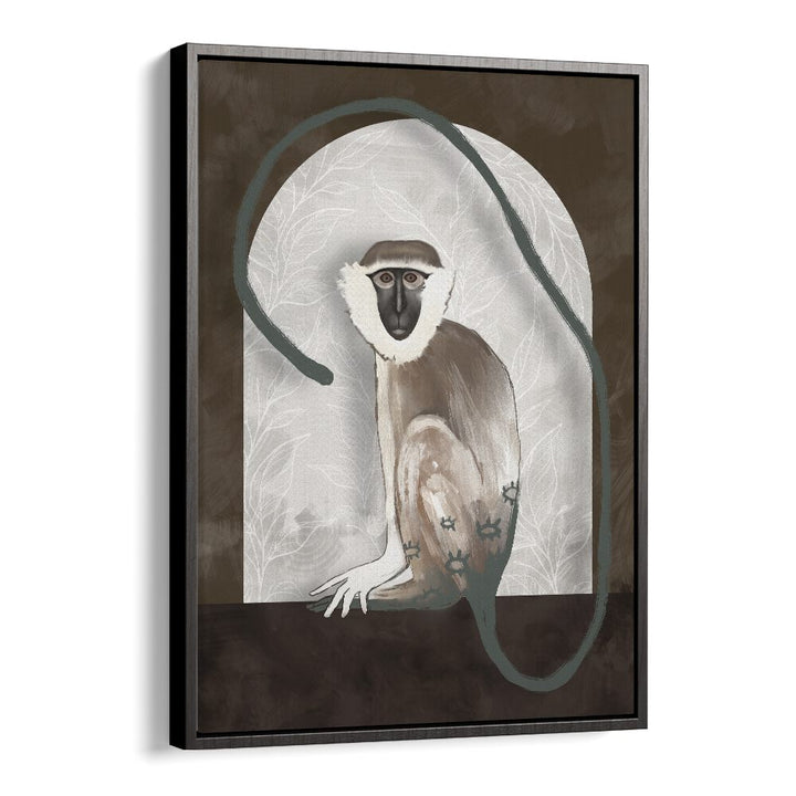 the vervet by gabriella roberg wall art prints in Black Floater Frame