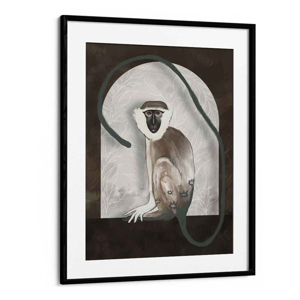 the vervet by gabriella roberg wall art prints in Black Frame With Mount