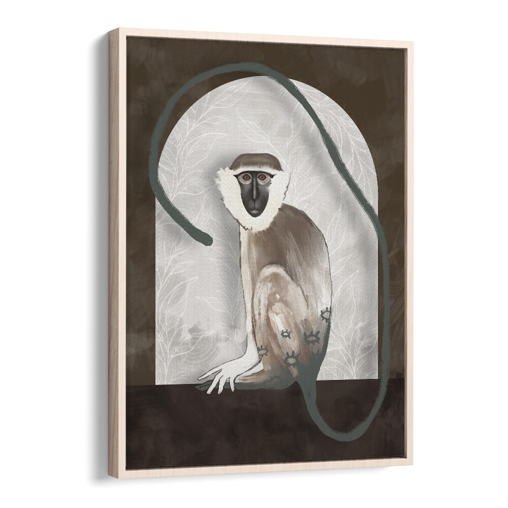 the vervet by gabriella roberg wall art prints in Oak Wood Floater Frame