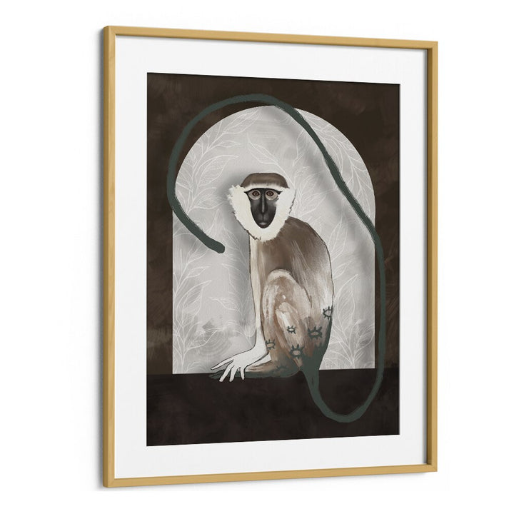 the vervet by gabriella roberg wall art prints in Oak Wood Frame With Mount