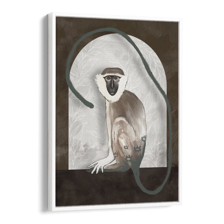 the vervet by gabriella roberg wall art prints in White Floater Frame