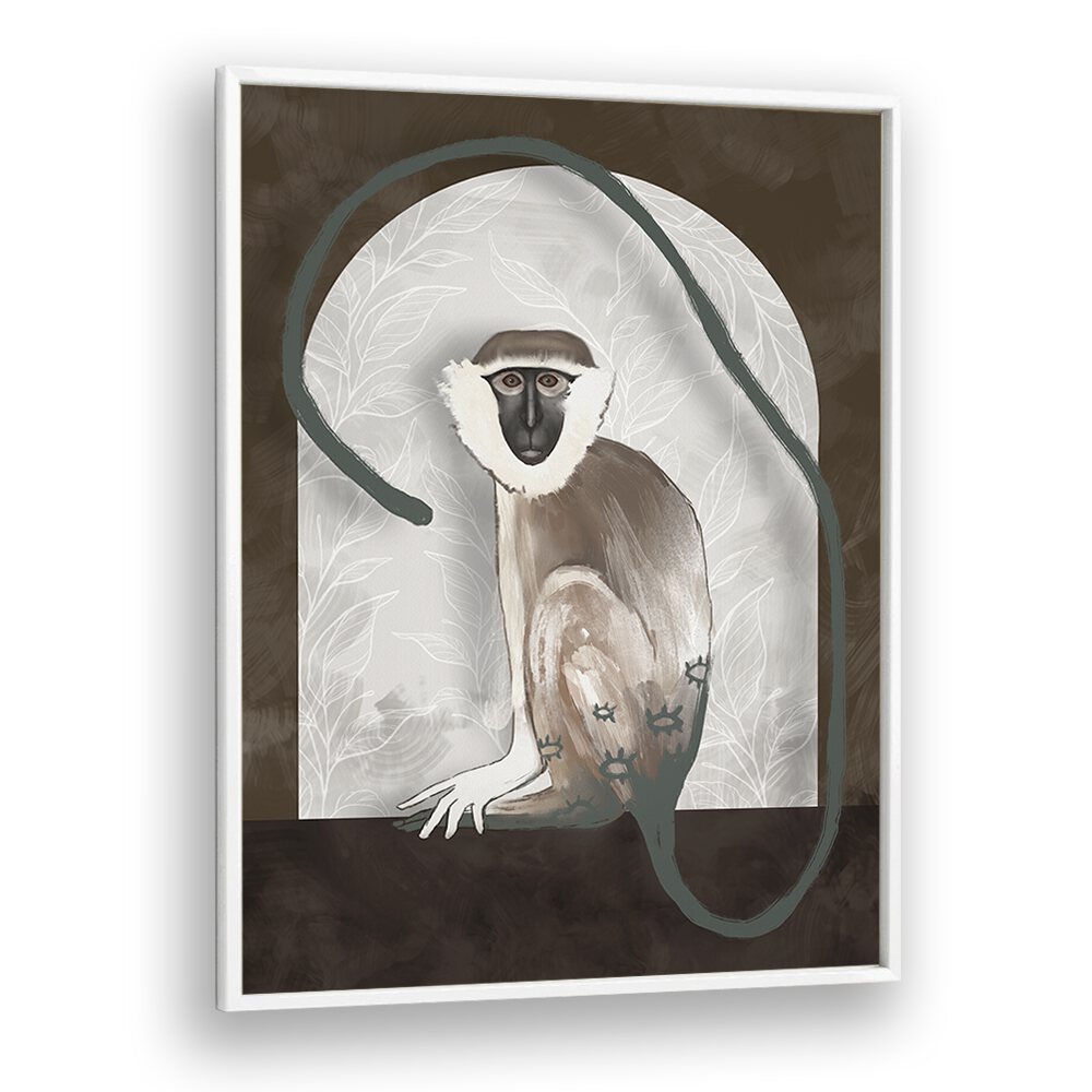 the vervet by gabriella roberg wall art prints in White Plain Frame