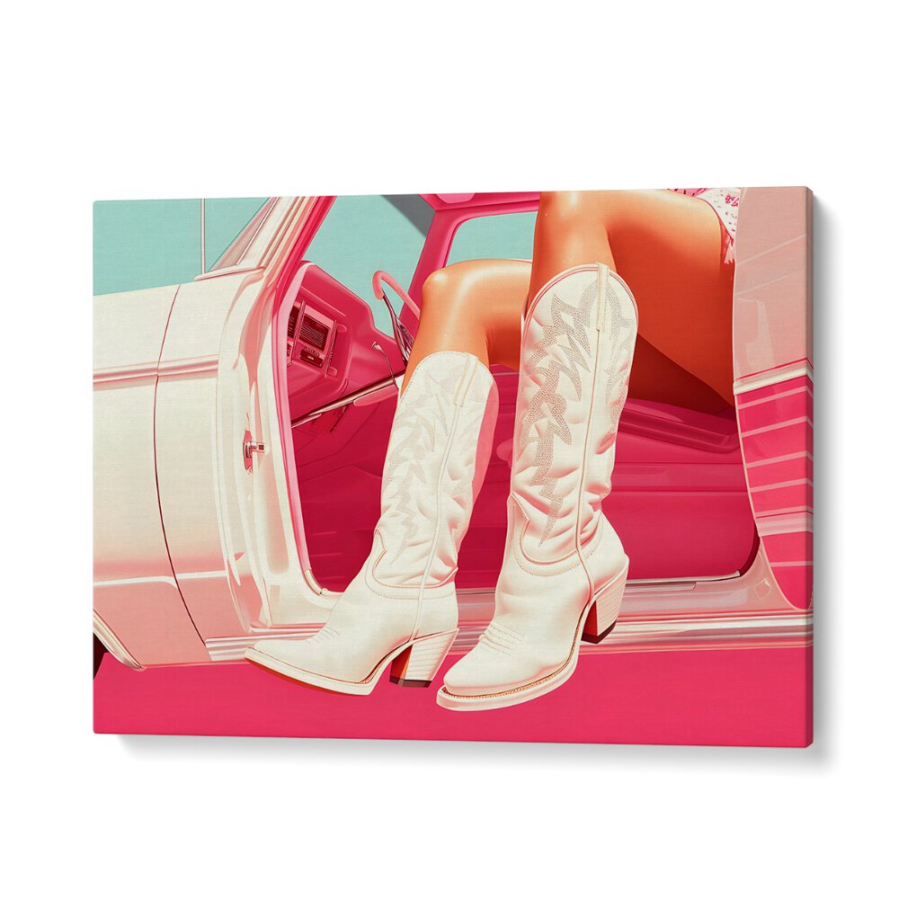 these boots are made for walking I electric wall art prints in Gallery Wrap