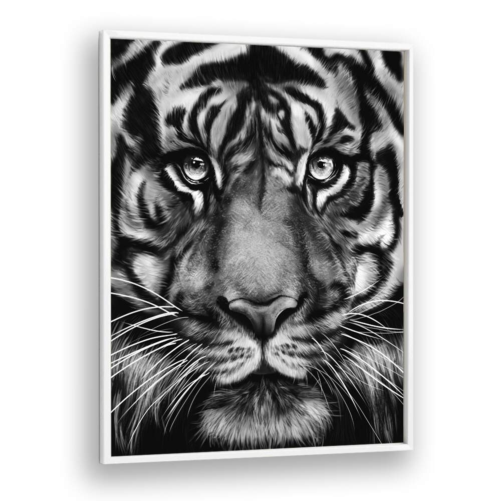 tiger by gabriella roberg wildlife paintings wildlife posters in White Plain Frame