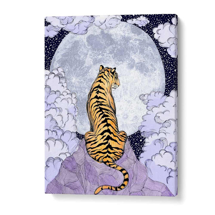 tiger moon 2018 Vintage paintings in Gallery Wrap