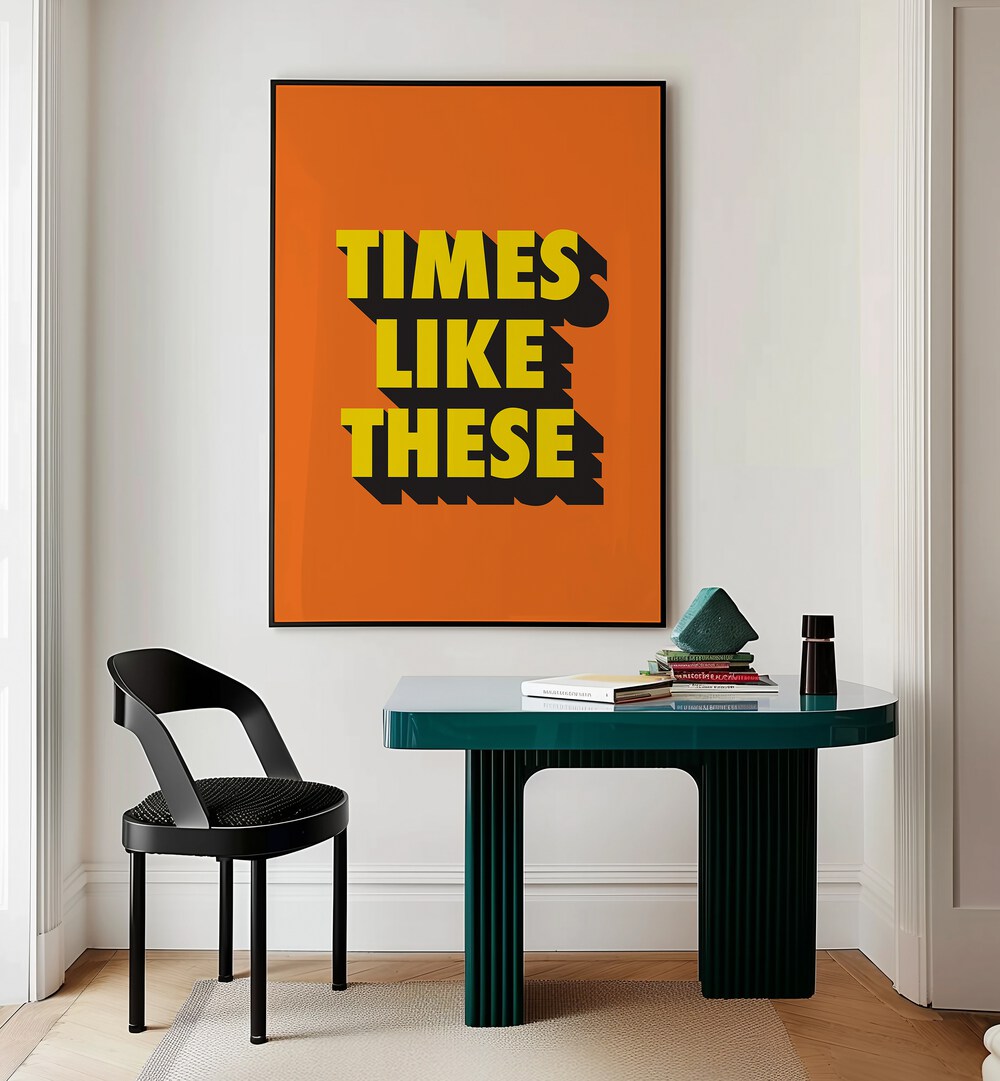 times like these by frankie kerr-dineen geometric paintings Artwork I placed on a wall