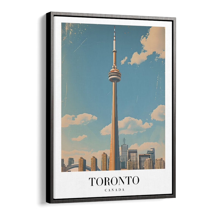 toronto-canada travel posters in Black Floater Frame