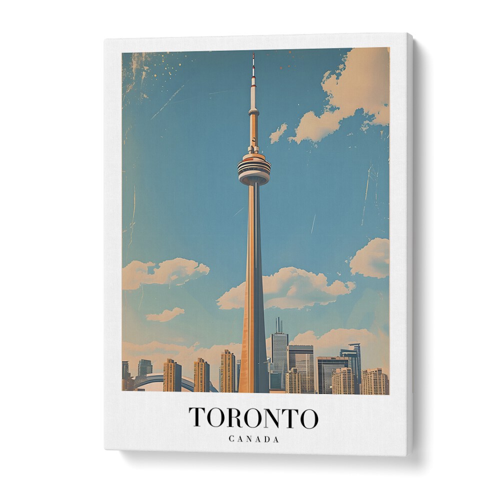toronto-canada travel posters in Gallery Wrap