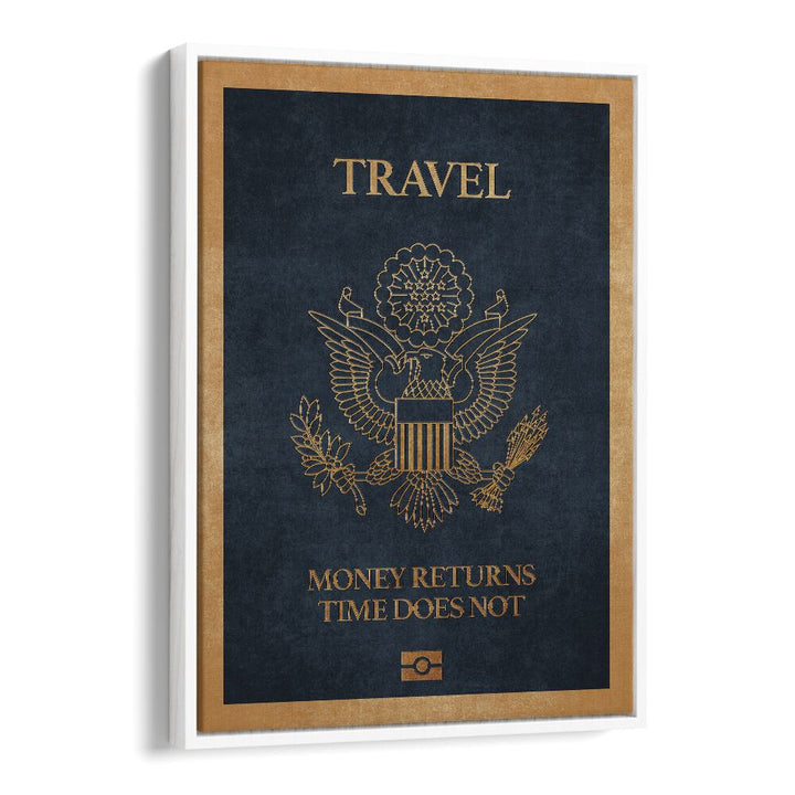 travel quote travel posters in White Floater Frame