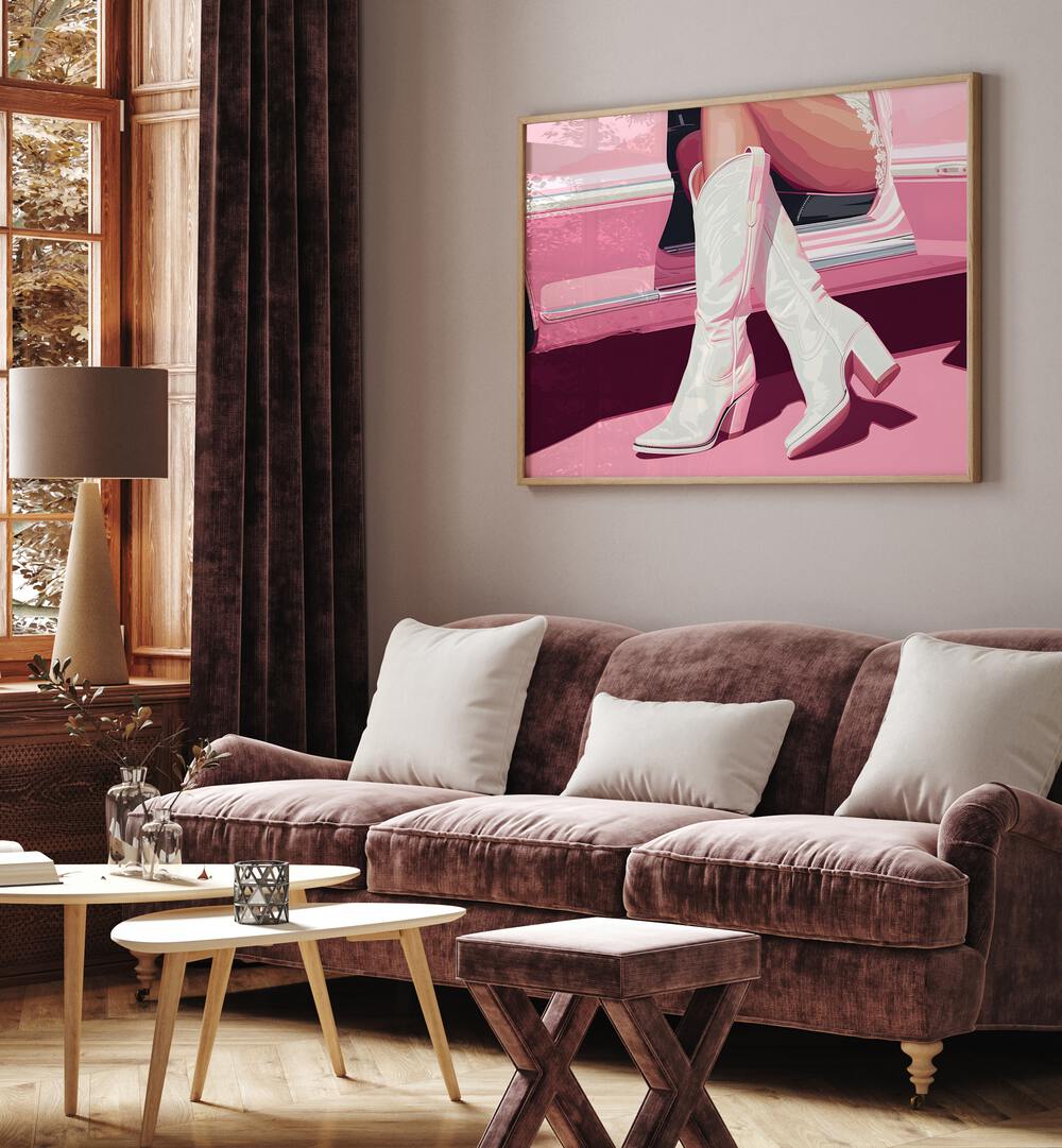 tthese boots are made for walking electric wall art prints Artwork I placed on a Wall 