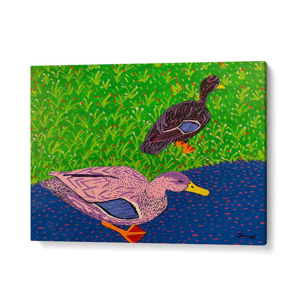 two ducks landscape art prints in Gallery Wrap