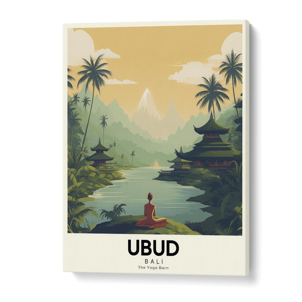 ubud-bali travel posters in Gallery Wrap